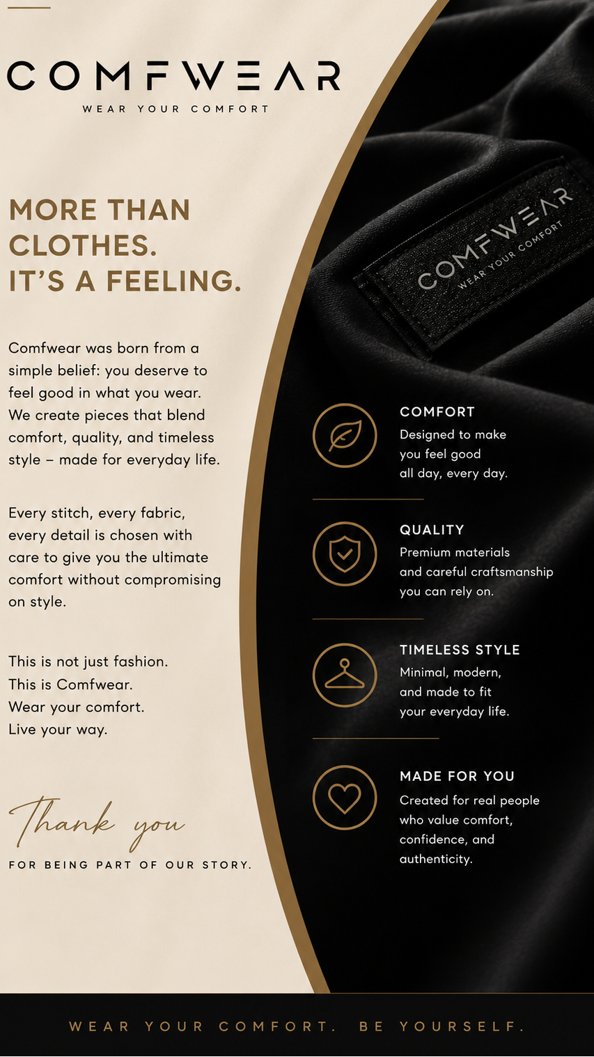Built on Comfort. Refined by Design.